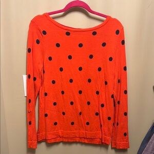 Charter club Orange Polka Dot Sweater